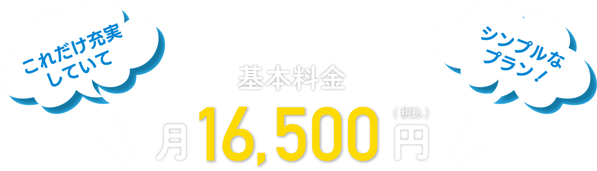 基本料金 月16,500円(税込)